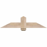 48"W x 12"H x 5 1/2"D x 5 1/2"F, 06/12 Pitch, Eugene Smooth Timber Gable Bracket, Douglas Fir