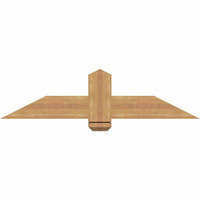 48"W x 12"H x 5 1/2"D x 5 1/2"F, 06/12 Pitch, Eugene Smooth Timber Gable Bracket, Western Red Cedar