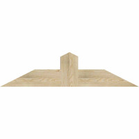48"W x 12"H x 06"D x 6"F, 06/12 Pitch, Portland Rough Sawn Timber Gable Bracket, Douglas Fir