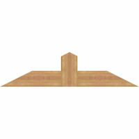 48"W x 12"H x 5 1/2"D x 5 1/2"F, 06/12 Pitch, Portland Smooth Timber Gable Bracket, Western Red Cedar