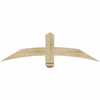 48"W x 14"H x 04"D x 4"F, 07/12 Pitch, Bellingham Rough Sawn Timber Gable Bracket, Douglas Fir