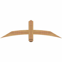 48"W x 14"H x 3 1/2"D x 3 1/2"F, 07/12 Pitch, Bellingham Smooth Timber Gable Bracket, Western Red Cedar