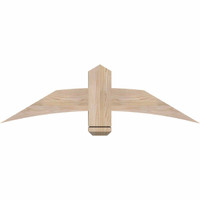 48"W x 14"H x 3 1/2"D x 5 1/2"F, 07/12 Pitch, Bellingham Smooth Timber Gable Bracket, Douglas Fir