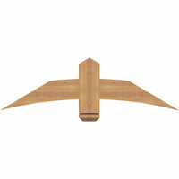 48"W x 14"H x 3 1/2"D x 5 1/2"F, 07/12 Pitch, Bellingham Smooth Timber Gable Bracket, Western Red Cedar