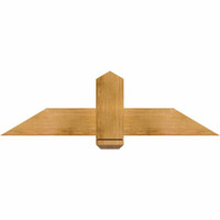 48"W x 14"H x 04"D x 6"F, 07/12 Pitch, Eugene Rough Sawn Timber Gable Bracket, Western Red Cedar