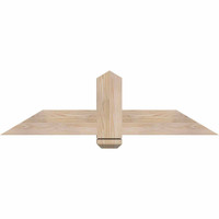 48"W x 14"H x 3 1/2"D x 5 1/2"F, 07/12 Pitch, Eugene Smooth Timber Gable Bracket, Douglas Fir