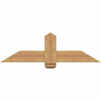 48"W x 14"H x 3 1/2"D x 5 1/2"F, 07/12 Pitch, Eugene Smooth Timber Gable Bracket, Western Red Cedar