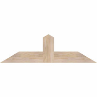 48"W x 14"H x 3 1/2"D x 5 1/2"F, 07/12 Pitch, Portland Smooth Timber Gable Bracket, Douglas Fir
