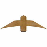 48"W x 14"H x 06"D x 6"F, 07/12 Pitch, Bellingham Rough Sawn Timber Gable Bracket, Western Red Cedar