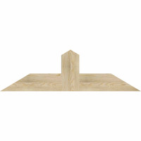 48"W x 14"H x 04"D x 6"F, 07/12 Pitch, Portland Rough Sawn Timber Gable Bracket, Douglas Fir