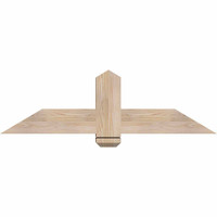 48"W x 14"H x 5 1/2"D x 5 1/2"F, 07/12 Pitch, Eugene Smooth Timber Gable Bracket, Douglas Fir