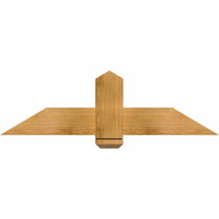 48"W x 14"H x 06"D x 6"F, 07/12 Pitch, Eugene Rough Sawn Timber Gable Bracket, Western Red Cedar