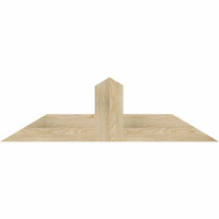 48"W x 14"H x 06"D x 6"F, 07/12 Pitch, Portland Rough Sawn Timber Gable Bracket, Douglas Fir