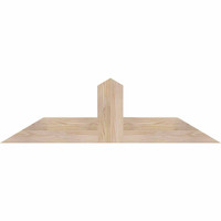48"W x 14"H x 5 1/2"D x 5 1/2"F, 07/12 Pitch, Portland Smooth Timber Gable Bracket, Douglas Fir