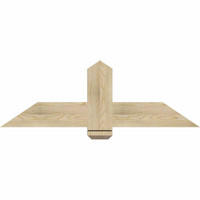 48"W x 16"H x 04"D x 6"F, 08/12 Pitch, Eugene Rough Sawn Timber Gable Bracket, Douglas Fir