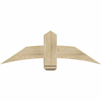 48"W x 16"H x 06"D x 6"F, 08/12 Pitch, Bellingham Rough Sawn Timber Gable Bracket, Douglas Fir