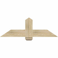 48"W x 16"H x 06"D x 6"F, 08/12 Pitch, Eugene Rough Sawn Timber Gable Bracket, Douglas Fir