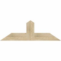 48"W x 16"H x 06"D x 6"F, 08/12 Pitch, Portland Rough Sawn Timber Gable Bracket, Douglas Fir
