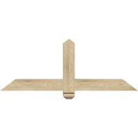 48"W x 18"H x 04"D x 4"F, 09/12 Pitch, Eugene Rough Sawn Timber Gable Bracket, Douglas Fir