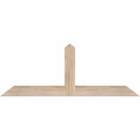 48"W x 18"H x 3 1/2"D x 3 1/2"F, 09/12 Pitch, Portland Smooth Timber Gable Bracket, Douglas Fir