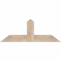 48"W x 18"H x 3 1/2"D x 5 1/2"F, 09/12 Pitch, Portland Smooth Timber Gable Bracket, Douglas Fir