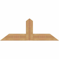 48"W x 18"H x 3 1/2"D x 5 1/2"F, 09/12 Pitch, Portland Smooth Timber Gable Bracket, Western Red Cedar