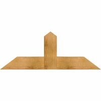 48"W x 18"H x 06"D x 6"F, 09/12 Pitch, Portland Rough Sawn Timber Gable Bracket, Western Red Cedar