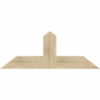 48"W x 18"H x 06"D x 6"F, 09/12 Pitch, Portland Rough Sawn Timber Gable Bracket, Douglas Fir