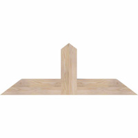 48"W x 18"H x 5 1/2"D x 5 1/2"F, 09/12 Pitch, Portland Smooth Timber Gable Bracket, Douglas Fir