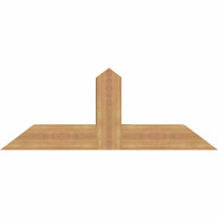 48"W x 18"H x 5 1/2"D x 5 1/2"F, 09/12 Pitch, Portland Smooth Timber Gable Bracket, Western Red Cedar