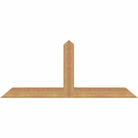 48"W x 20"H x 3 1/2"D x 3 1/2"F, 10/12 Pitch, Portland Smooth Timber Gable Bracket, Western Red Cedar