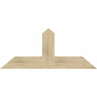 48"W x 20"H x 04"D x 6"F, 10/12 Pitch, Portland Rough Sawn Timber Gable Bracket, Douglas Fir