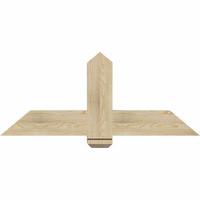 48"W x 20"H x 06"D x 6"F, 10/12 Pitch, Eugene Rough Sawn Timber Gable Bracket, Douglas Fir