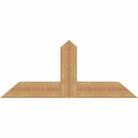 48"W x 20"H x 5 1/2"D x 5 1/2"F, 10/12 Pitch, Portland Smooth Timber Gable Bracket, Western Red Cedar