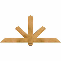 48"W x 22"H x 3 1/2"D x 3 1/2"F, 11/12 Pitch, Kennewick Smooth Timber Gable Bracket, Western Red Cedar