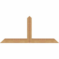 48"W x 22"H x 3 1/2"D x 3 1/2"F, 11/12 Pitch, Portland Smooth Timber Gable Bracket, Western Red Cedar