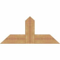 36"W x 16"H x 3 1/2"D x 5 1/2"F, 11/12 Pitch, Portland Smooth Timber Gable Bracket, Western Red Cedar