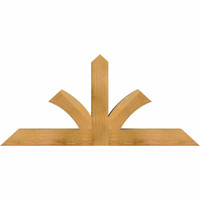 48"W x 22"H x 04"D x 4"F, 11/12 Pitch, Richland Rough Sawn Timber Gable Bracket, Western Red Cedar