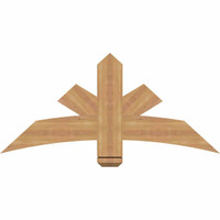 48"W x 22"H x 3 1/2"D x 5 1/2"F, 11/12 Pitch, Alberta Smooth Timber Gable Bracket, Western Red Cedar