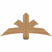 48"W x 22"H x 3 1/2"D x 5 1/2"F, 11/12 Pitch, Davenport Smooth Timber Gable Bracket, Western Red Cedar