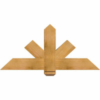 48"W x 22"H x 3 1/2"D x 5 1/2"F, 11/12 Pitch, Kennewick Smooth Timber Gable Bracket, Western Red Cedar