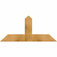 48"W x 22"H x 04"D x 6"F, 11/12 Pitch, Portland Rough Sawn Timber Gable Bracket, Western Red Cedar