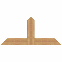 48"W x 22"H x 3 1/2"D x 5 1/2"F, 11/12 Pitch, Portland Smooth Timber Gable Bracket, Western Red Cedar