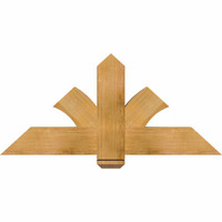48"W x 22"H x 04"D x 6"F, 11/12 Pitch, Redmond Rough Sawn Timber Gable Bracket, Western Red Cedar