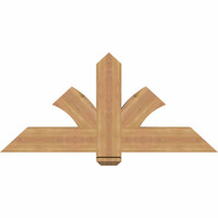 48"W x 22"H x 3 1/2"D x 5 1/2"F, 11/12 Pitch, Redmond Smooth Timber Gable Bracket, Western Red Cedar