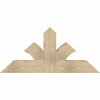 48"W x 22"H x 04"D x 6"F, 11/12 Pitch, Richland Rough Sawn Timber Gable Bracket, Douglas Fir