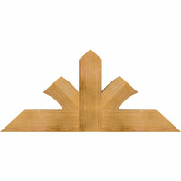 48"W x 22"H x 04"D x 6"F, 11/12 Pitch, Richland Rough Sawn Timber Gable Bracket, Western Red Cedar