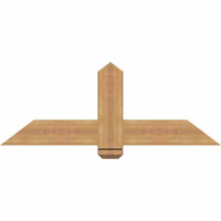 48"W x 18"H x 3 1/2"D x 5 1/2"F, 09/12 Pitch, Eugene Smooth Timber Gable Bracket, Western Red Cedar