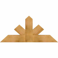 48"W x 22"H x 04"D x 6"F, 11/12 Pitch, Saratoga Rough Sawn Timber Gable Bracket, Western Red Cedar