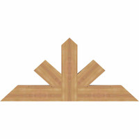48"W x 22"H x 3 1/2"D x 5 1/2"F, 11/12 Pitch, Saratoga Smooth Timber Gable Bracket, Western Red Cedar